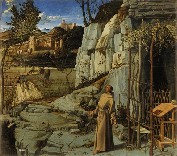 Giovanni Bellini St Francis in the Wilderness (mk08) China oil painting art